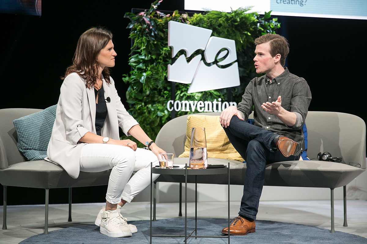 Colin Wright at the SXSW Mercedes Benz Me Convention in Frankfurt